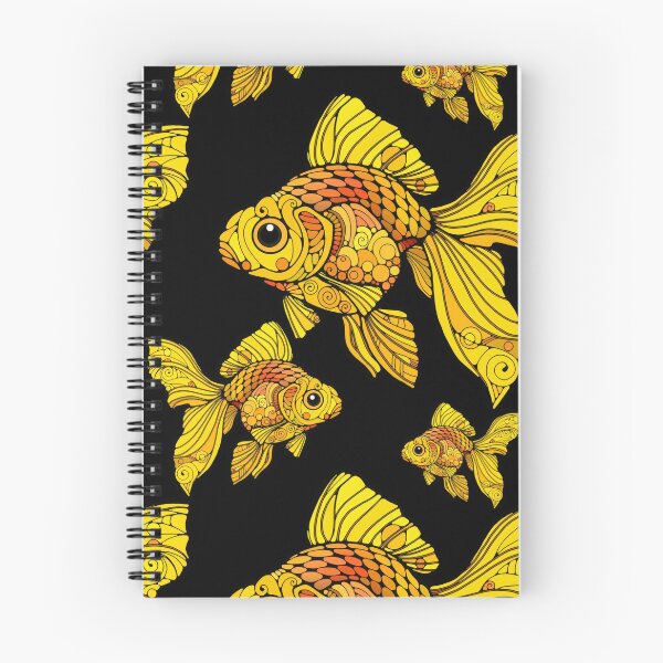Item preview, Fanciful Goldfish on Black Background designed and sold by ChrisK712.