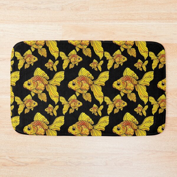 Item preview, Fanciful Goldfish on Black Background designed and sold by ChrisK712.