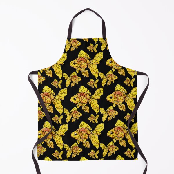 Item preview, Fanciful Goldfish on Black Background designed and sold by ChrisK712.
