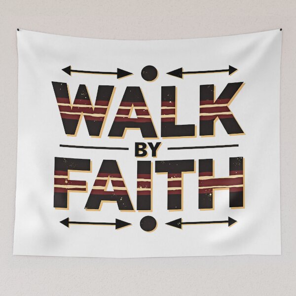 Item preview, Walk By Faith Bold Christian Design designed and sold by Pastor Reeves Studio.