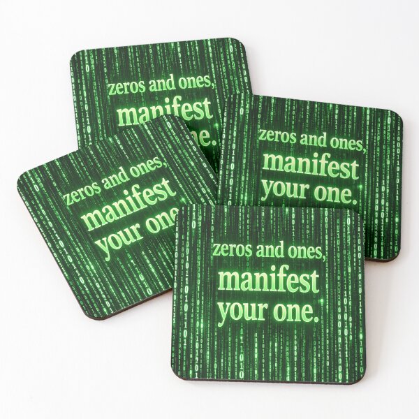 Item preview, Zeros and Ones — Manifest Your One designed and sold by Fuskiss.