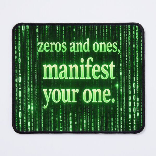 Item preview, Zeros and Ones — Manifest Your One designed and sold by Fuskiss.