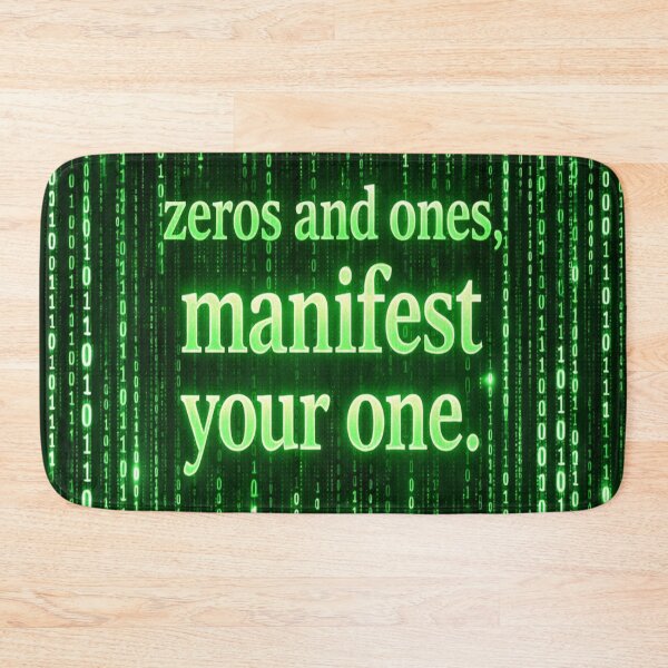Item preview, Zeros and Ones — Manifest Your One designed and sold by Fuskiss.