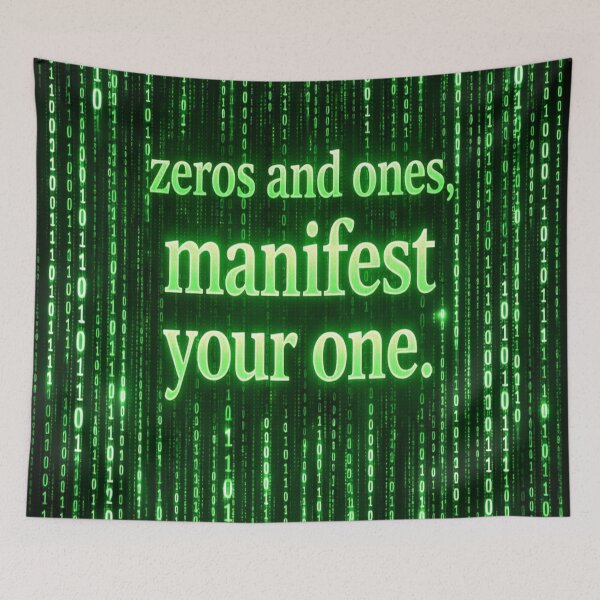 Item preview, Zeros and Ones — Manifest Your One designed and sold by Fuskiss.