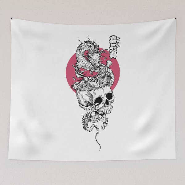 Item preview, Dragon Vaporwave Japanese Ramen  designed and sold by OWLvision33.