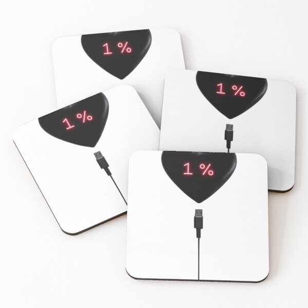Item preview, 1 % Heart Low Battery Needs Recharge Energy designed and sold by fancy-to-shop.