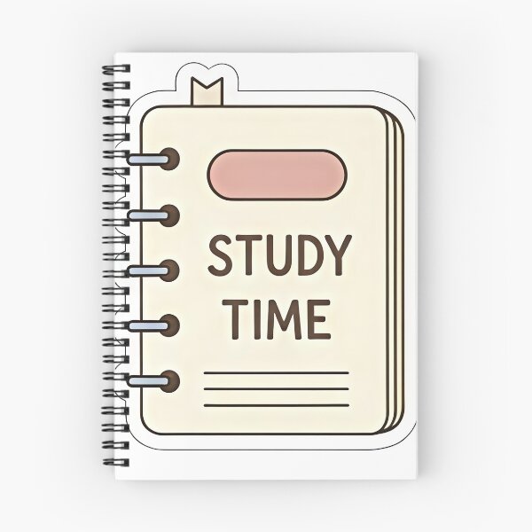 Item preview, Study Time Notebook Sticker designed and sold by polamaged.