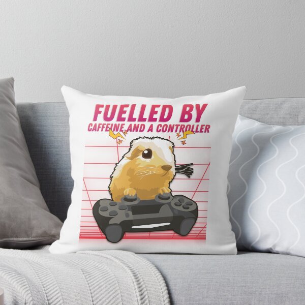Item preview, Fuelled by caffeine and a controller Guinea Pig Gaming Addict Design designed and sold by Robbo's Tees Designs.