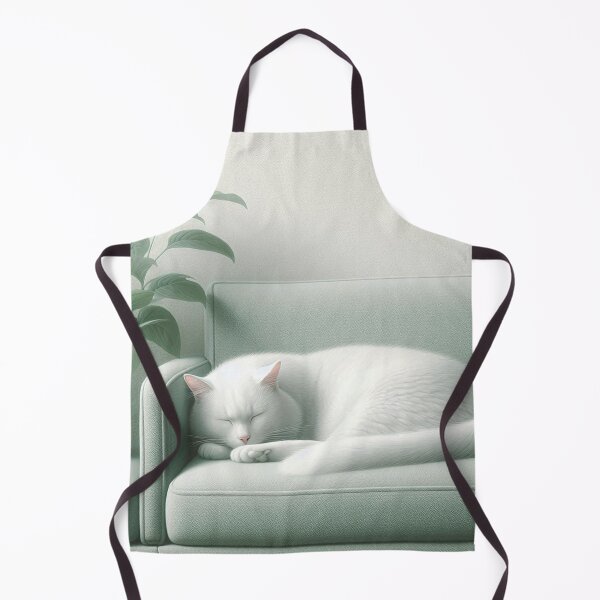 Item preview, WHITE CAT SLEEPING designed and sold by GMICHAELSF.
