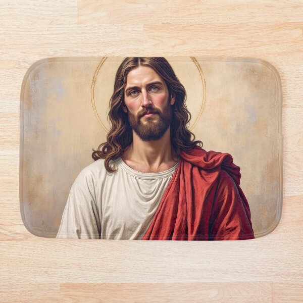 Item preview, Jesus with Gold Halo - Renaissance-Inspired Sacred Art designed and sold by Pastor Reeves Studio.