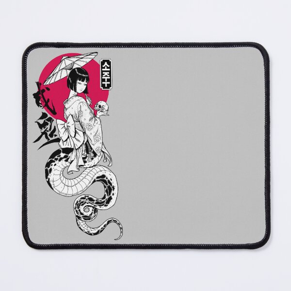 Item preview, Aesthetic Snake Japanese Pop Art Geisha designed and sold by OWLvision33.