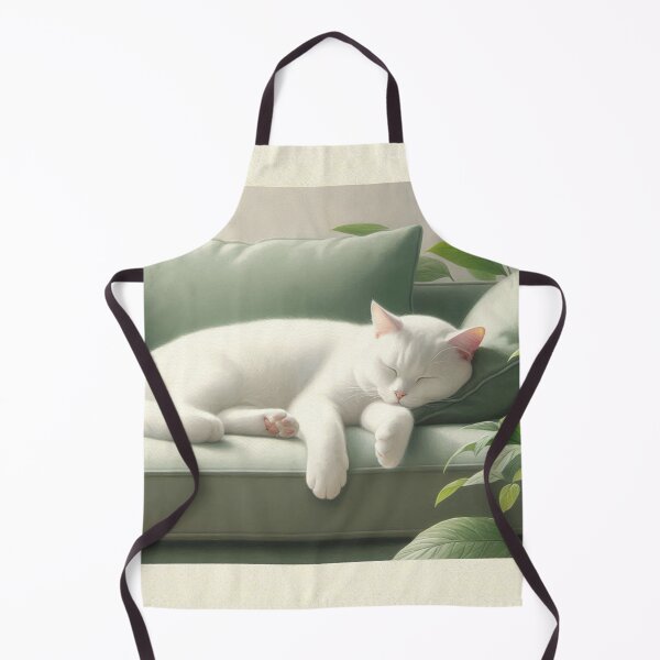 Item preview, WHITE CAT SLEEPING designed and sold by GMICHAELSF.