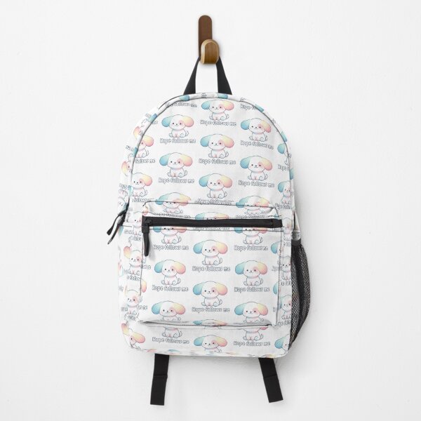 Aperçu de l'œuvre L'espoir me suit – Adorable chiot pastel avec une citation positive créée et vendue par soletstudio.