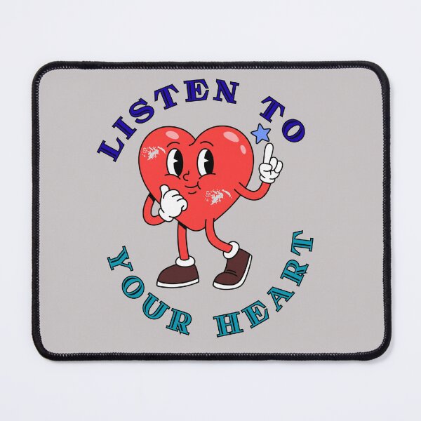 Item preview, Listen to Your Heart Retro Cartoon Edition designed and sold by ValeriValera.