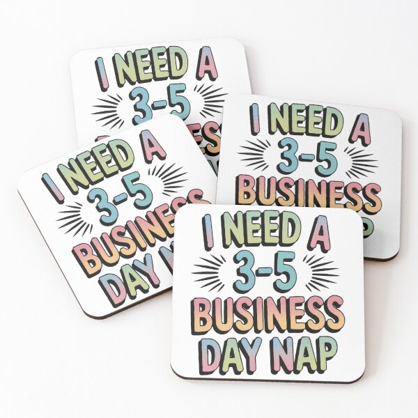 Item preview, I Need a 3–5 Business Day Nap Funny Work Meme Shirt designed and sold by MoodThreadz.
