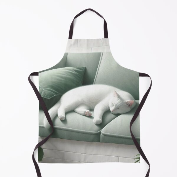 Item preview, WHITE CAT SLEEPING designed and sold by GMICHAELSF.