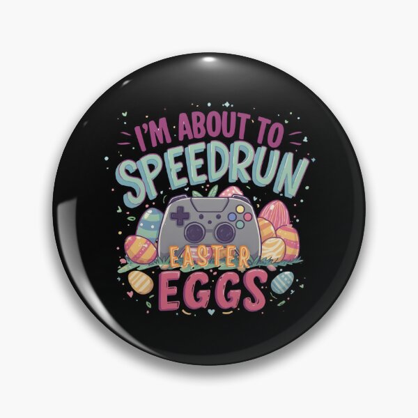 Artikelvorschau, Ich werde gleich Easter Eggs im Speedrun-Modus finden – Niedliche Speedrun-Kunst für Gamer entworfen und verkauft von PHRASEandSTYLE.