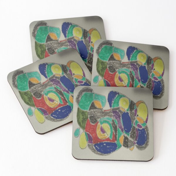 Item preview, concrete carnival colorful hand drawn geometric abstract design designed and sold by SmashingDeals.