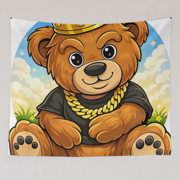 Item preview, Cute bear with a crown designed and sold by brexastore.
