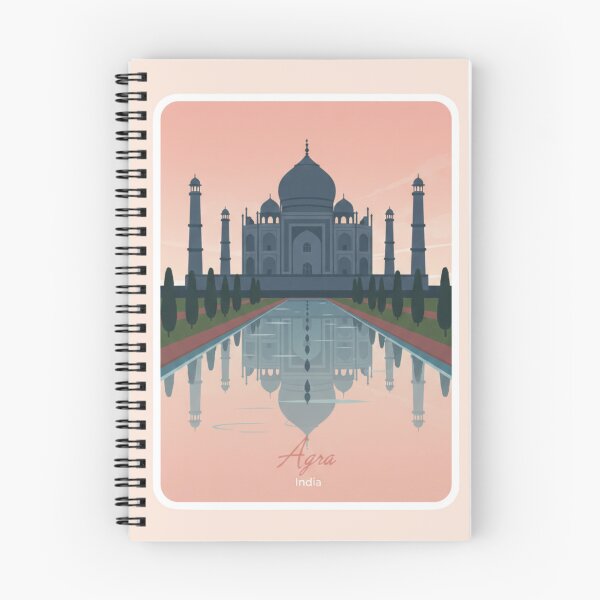 Item preview, Taj Mahal Vintage Travel Poster – Agra Wall Art Print, Pastel Retro Landmark Illustration designed and sold by Eclipse 3699.