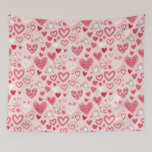 Item preview, Valentine’s Day Seamless Heart Pattern designed and sold by FashioonTrends.