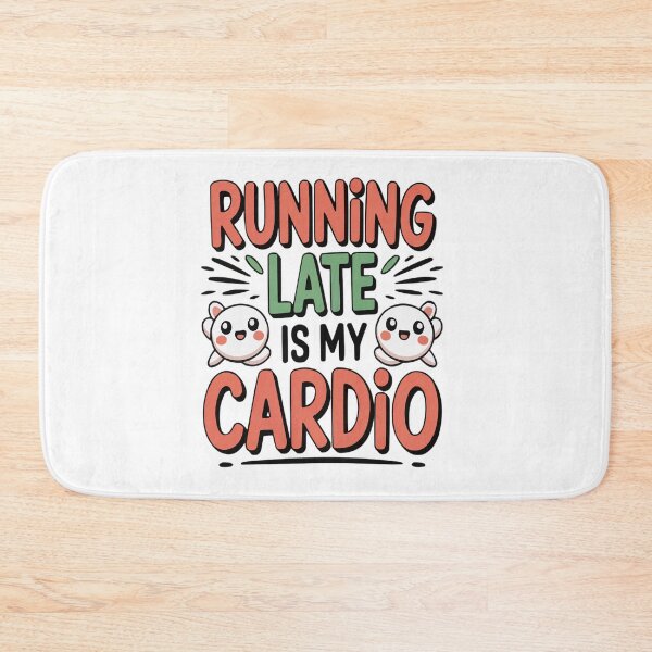 Item preview, Running Late Is My Cardio Funny Fitness Meme Shirt designed and sold by MoodThreadz.