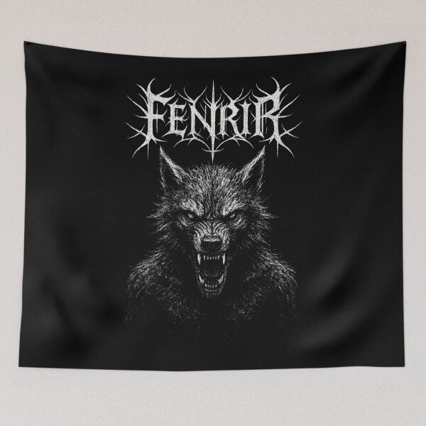 Item preview, Fenrir Norse Wolf Gothic Illustration designed and sold by Mortisigil.