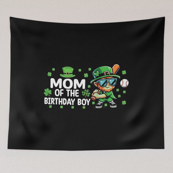 Item preview, Mom of the Birthday Boy Baseball Patrick's Day Leprechaun Shirt designed and sold by KIROSALS.