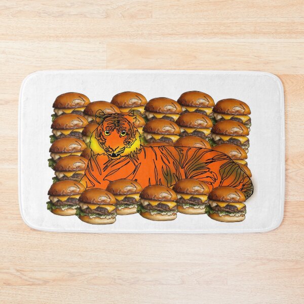 Item preview, Auburn the Tiger With Cheeseburger wall– animalz designed and sold by Ashley’sAnimalz.