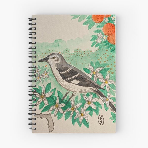 Item preview, Florida state bird and flower, the mockingbird and orange blossom  designed and sold by Matt Starr Fine Art .
