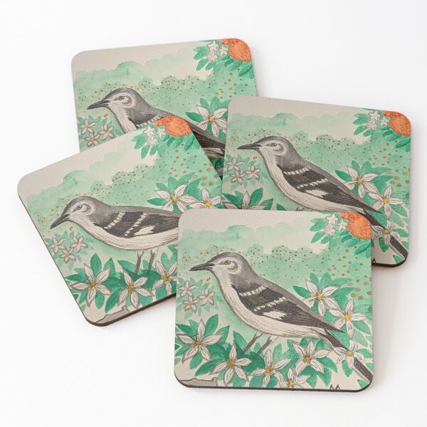 Item preview, Florida state bird and flower, the mockingbird and orange blossom  designed and sold by Matt Starr Fine Art .