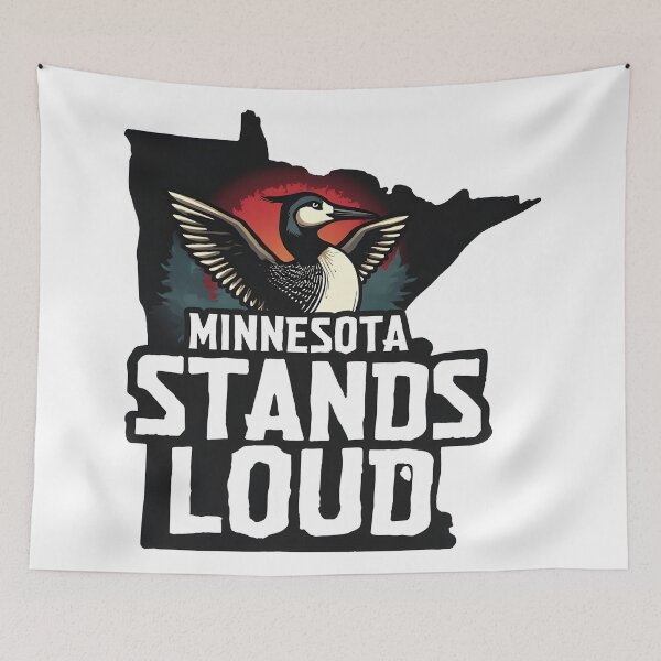 Item preview, anti ice minnesota rebel loon MINNESOTA STANDS LOUD designed and sold by Uglyandcute.