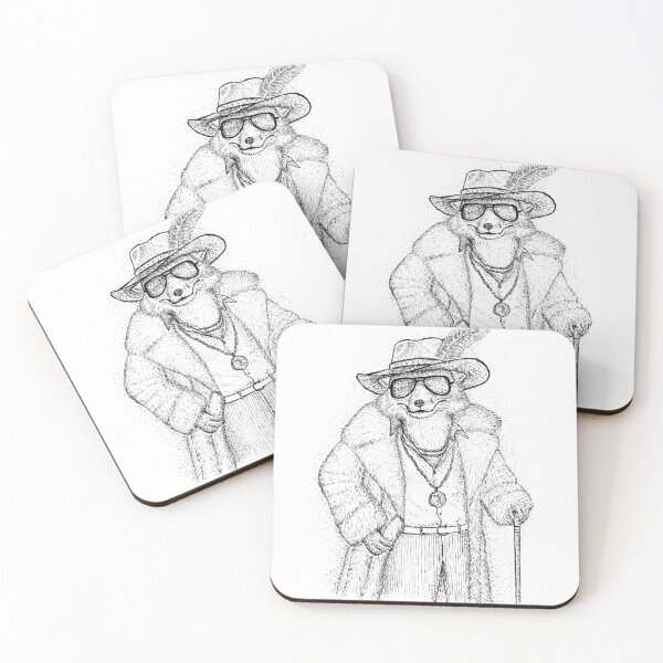 Item preview, The Gentleman Fox in a Pimp Coat designed and sold by wbhny.
