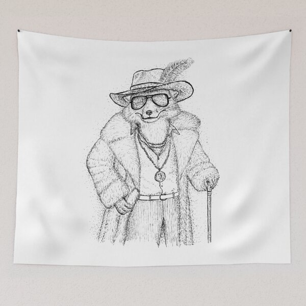 Item preview, The Gentleman Fox in a Pimp Coat designed and sold by wbhny.