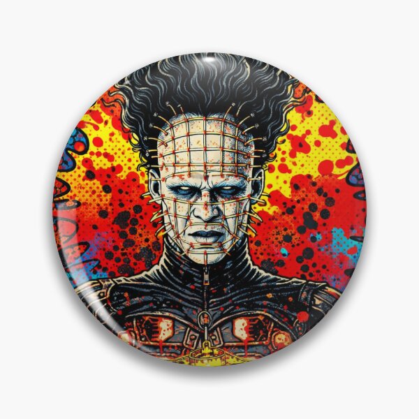 Item preview, Hellraiser Pinhead Eraserhead Pop Art Print Horror designed and sold by Gory-Garments.