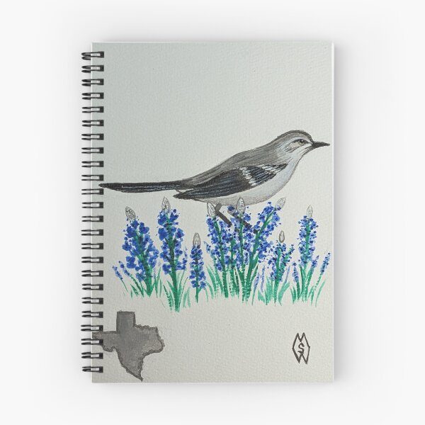 Item preview, Texas state bird & flower, the mockingbird and bluebonnet  designed and sold by Matt Starr Fine Art .