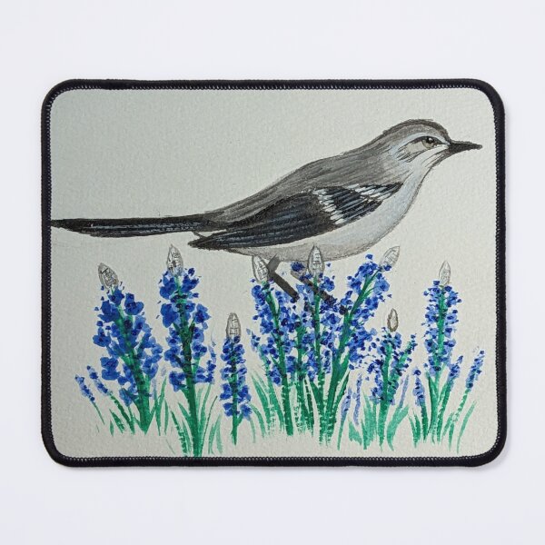 Item preview, Texas state bird & flower, the mockingbird and bluebonnet designed and sold by Matt Starr Fine Art .