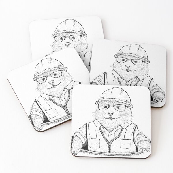 Item preview, Underground Engineer: Stipple Art Mole Illustration designed and sold by wbhny.