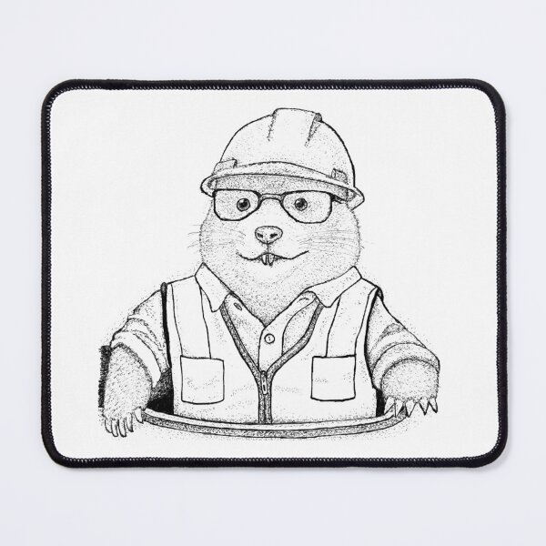 Item preview, Underground Engineer: Stipple Art Mole Illustration designed and sold by wbhny.