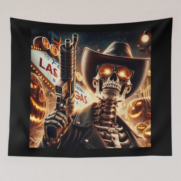Item preview, Halloween Skeleton Cowboy Shotgun Blaze designed and sold by Voodoo Store Paranormal Collections.