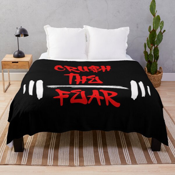 Item preview, crush the fear quote – overcoming fear mindset design designed and sold by Crownvibes.