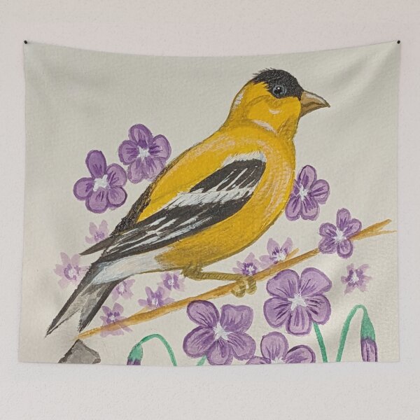 Item preview, New Jersey state bird & flower, the goldfinch and violet designed and sold by Matt Starr Fine Art .
