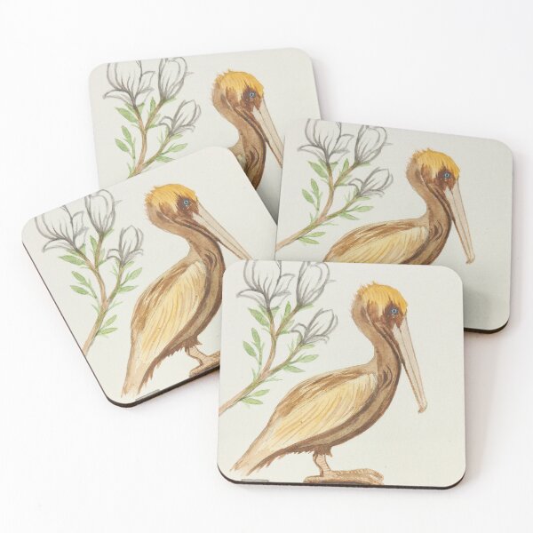 Item preview, Louisiana state bird & flower, the pelican and magnolia designed and sold by Matt Starr Fine Art .
