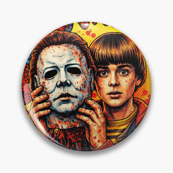 Item preview, Will Byers Michael Myers Stranger Things Halloween Pop Art Print Horror Slasher designed and sold by Gory-Garments.