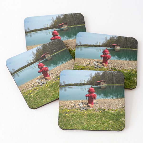 Item preview, Red Hydrant by the Lake designed and sold by Photo-By-Nate.