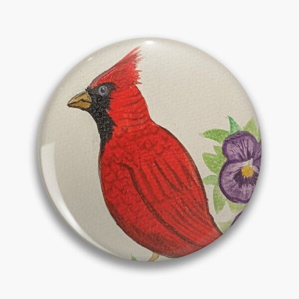 Item preview, Illinois state bird & flower, the cardinal and violet  designed and sold by Matt Starr Fine Art .