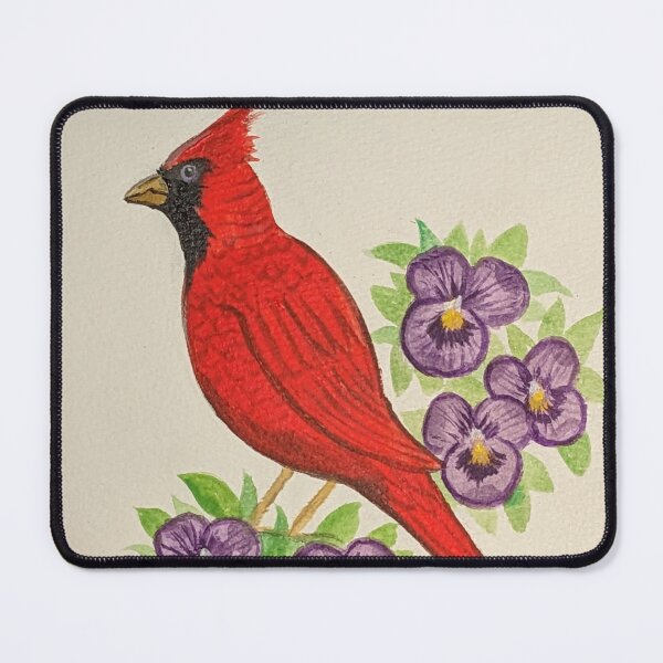 Item preview, Illinois state bird & flower, the cardinal and violet  designed and sold by Matt Starr Fine Art .