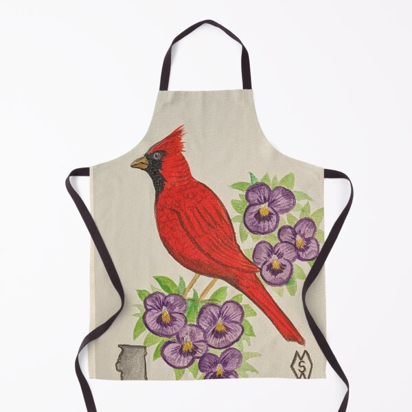 Item preview, Illinois state bird & flower, the cardinal and violet designed and sold by Matt Starr Fine Art .