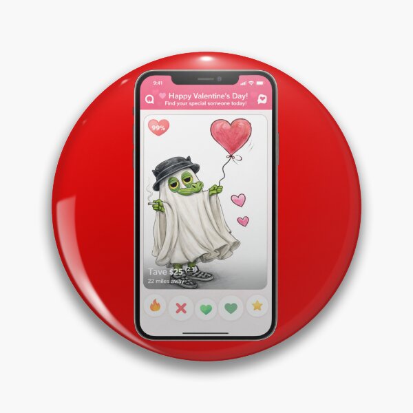 Item preview, Cute Dragon on Dating App – Valentine’s Day Love Illustration designed and sold by Bella Kiwi Art.