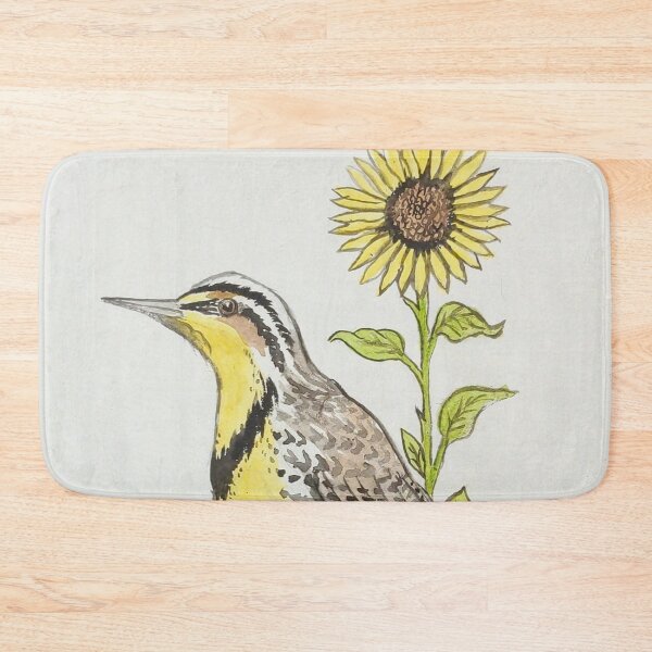 Item preview, Kansas state bird & flower, the western meadowlark & sunflower  designed and sold by Matt Starr Fine Art .